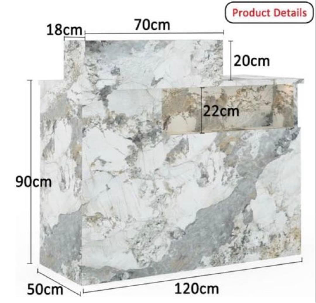 新品　レジカウンター 受付カウンターデスク 小型受付　おしゃれテーブル