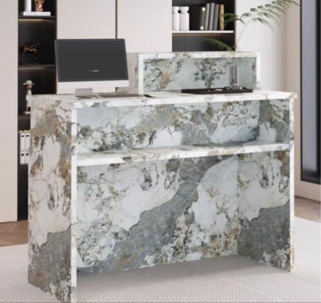 新品　レジカウンター 受付カウンターデスク 小型受付　おしゃれテーブル