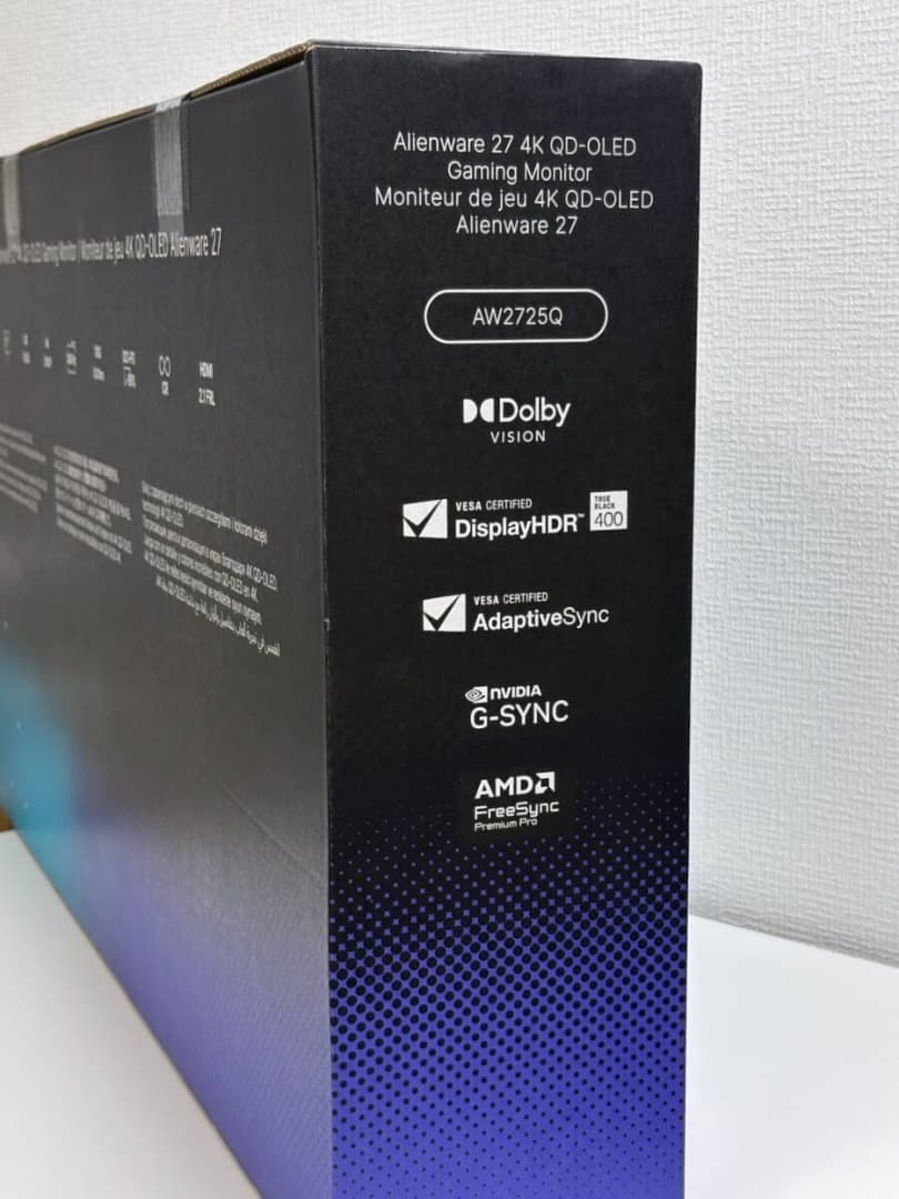 ディスプレイ・モニター本体 DELLAW2725Q Alienware 27 4K 240HzQD-OLED