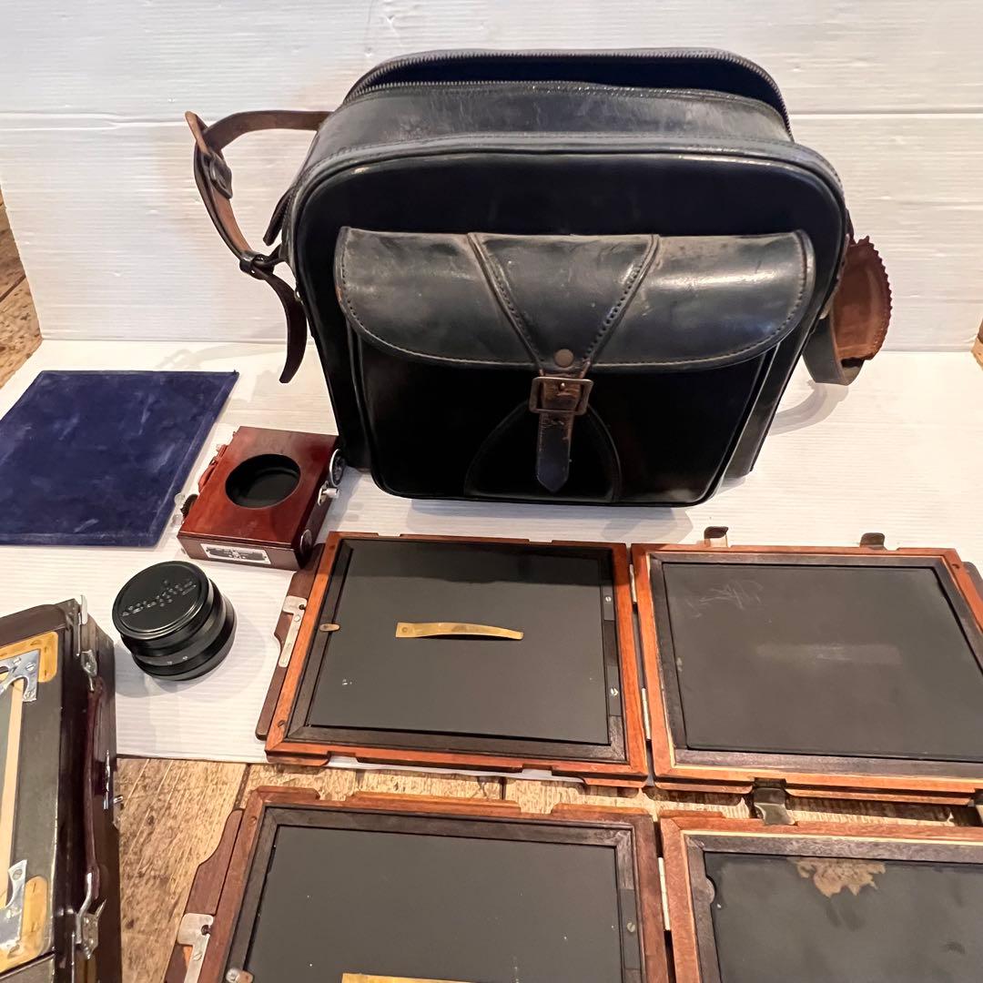 年代物 OKUHARA CAMERA オクハラカメラ 蛇腹 木製 大判