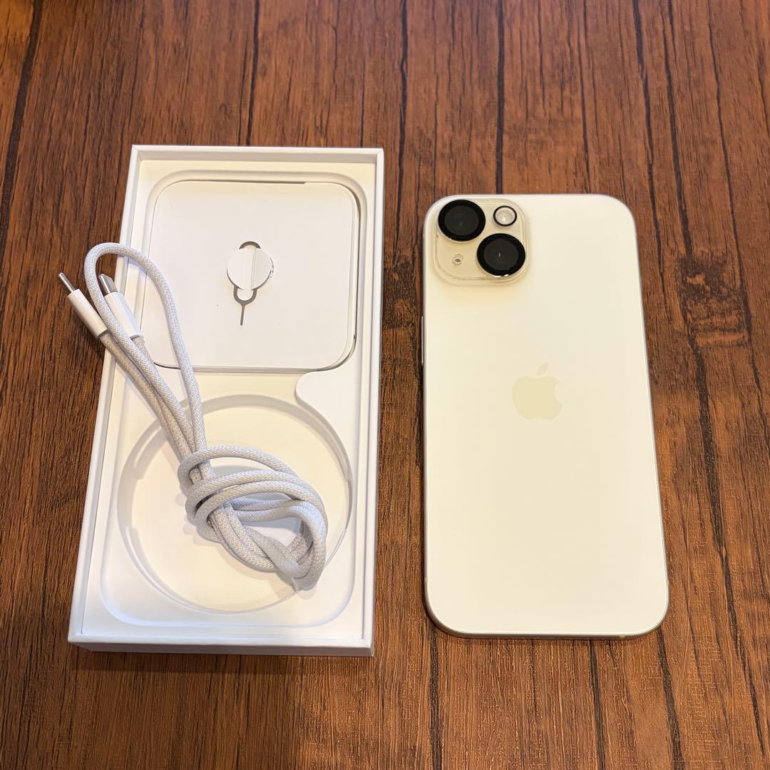 美品⭐️SIMフリー iPhone15 イエロー 128GB バッテリー残量92%