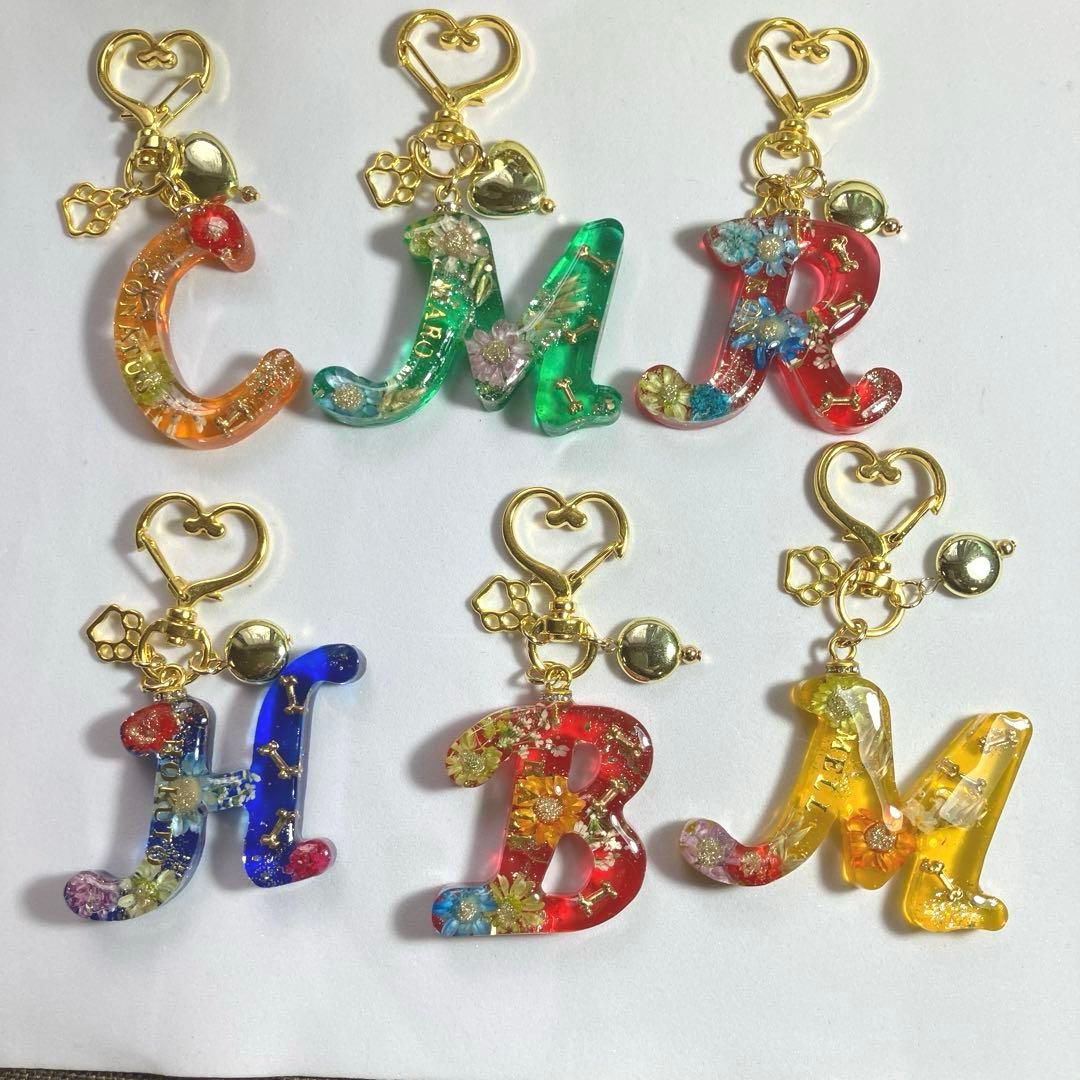 イニシャルキーホルダー♪