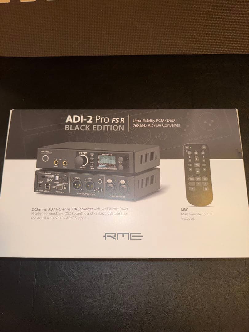 DTM・DAW RME ADI-2 Pro FS R Black Edition