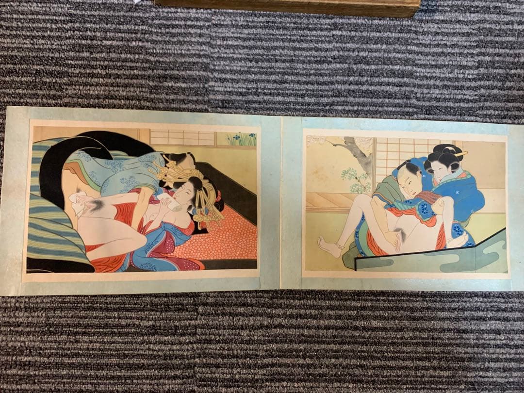 肉筆春宵畫帖 全10圖 浮世絵 明治期 肉筆 美人画 春画 ukiyoe 艶本