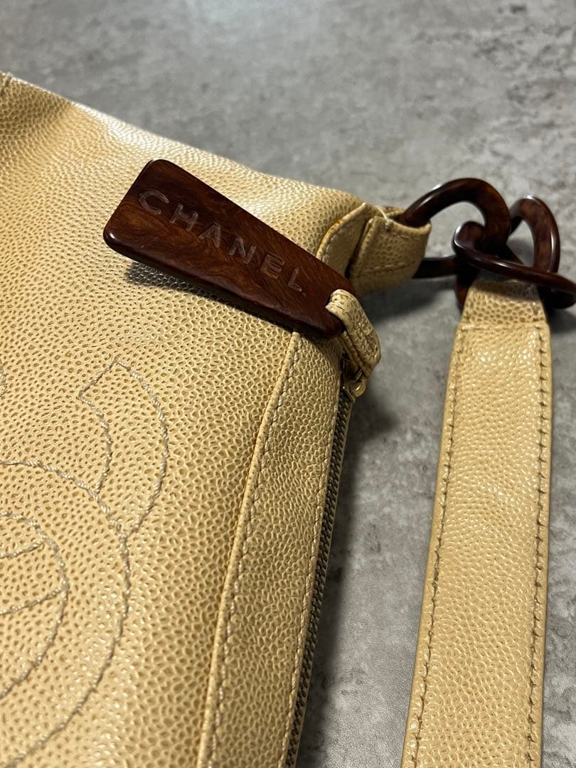 CHANEL ハンドバッグ シャネル ココマーク キャビアスキン プラチェーン