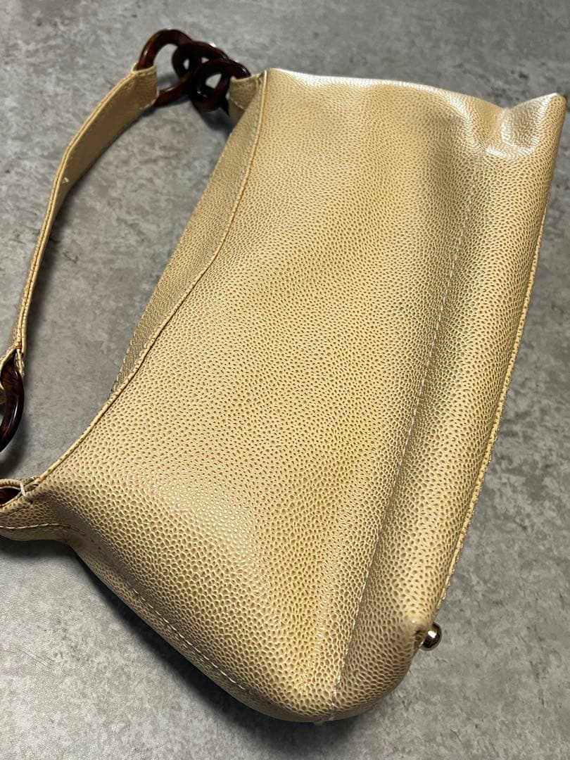 CHANEL ハンドバッグ シャネル ココマーク キャビアスキン プラチェーン