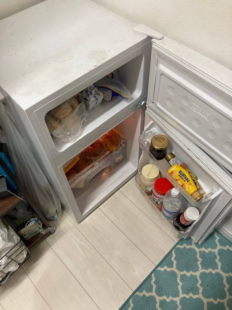 ホワイト 2ドア冷蔵庫・冷凍庫