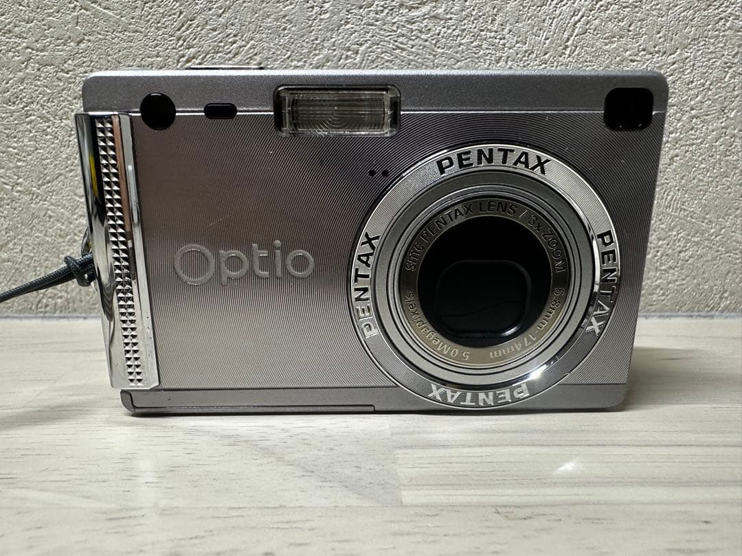 希少【極美品】PENTAX OPTIO S5I デジカメ　シルバー ペンタックス