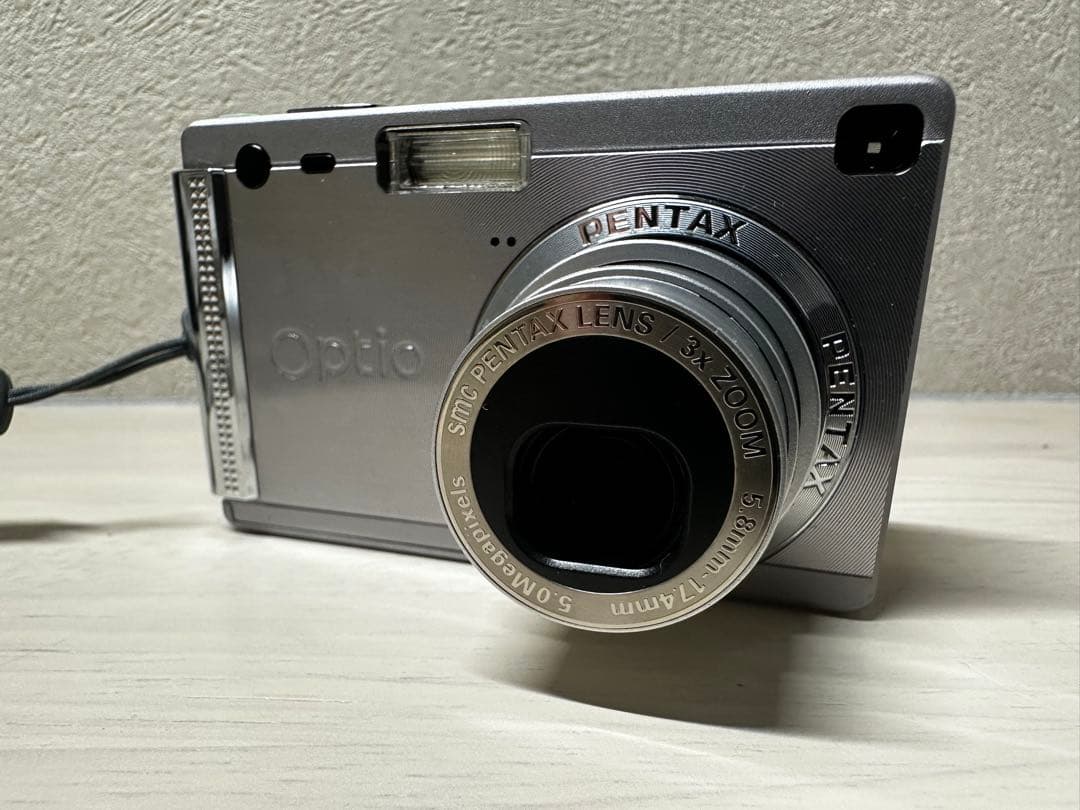 希少【極美品】PENTAX OPTIO S5I デジカメ　シルバー ペンタックス