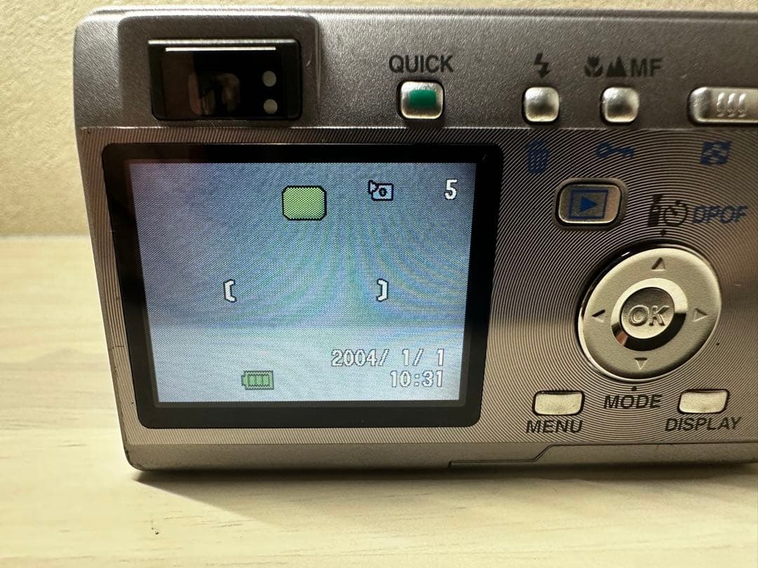 希少【極美品】PENTAX OPTIO S5I デジカメ　シルバー ペンタックス