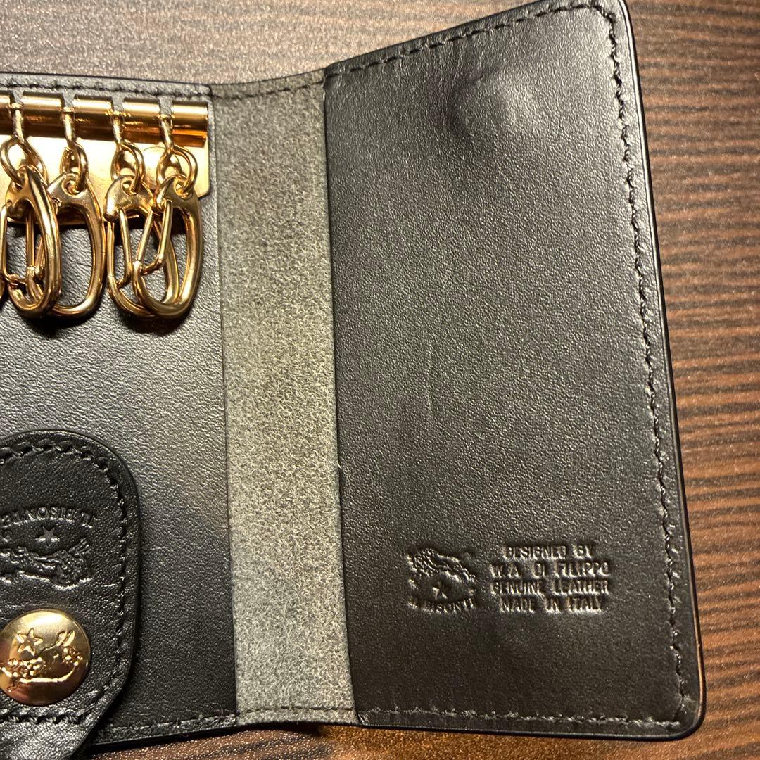 IL BISONTE イルビゾンテ６連ブラックキーケース