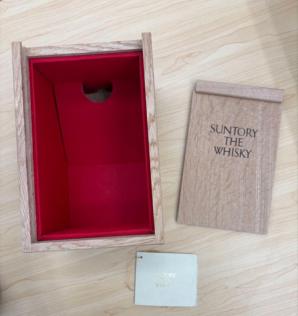 希少未開栓】 サントリー ザ ウイスキー 有田焼 陶器ボトル 木箱付美品