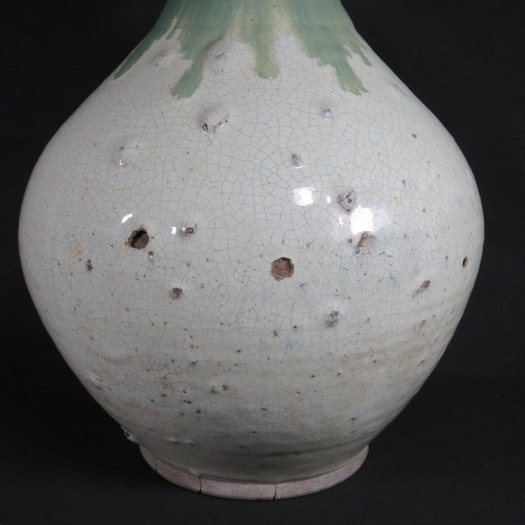 壺 笠間 民藝 高さ37センチ 窯傷 一輪挿し 飾り壺 イポ