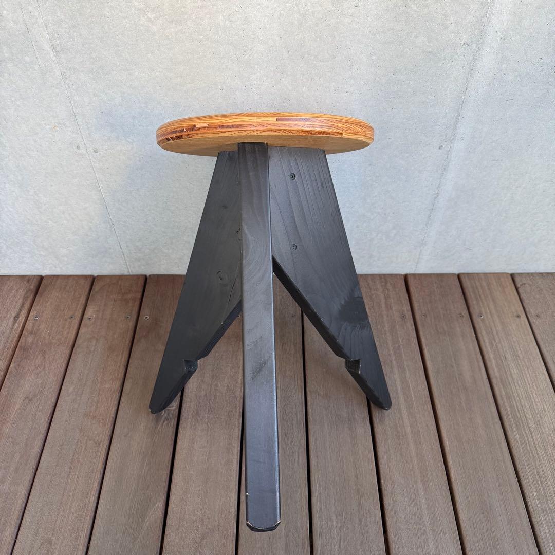 M&M カスタムパフォーマンス 木製スツール 椅子 チェア