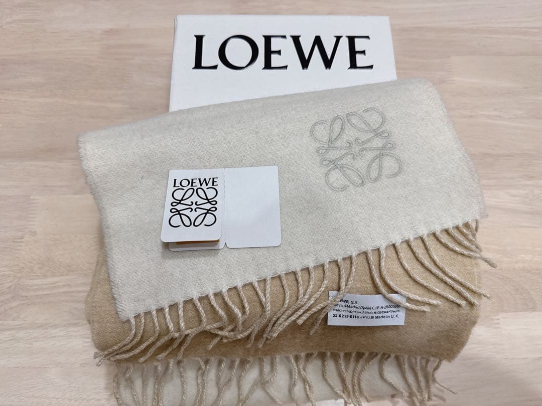 LOEWE バイカラースカーフ マフラー