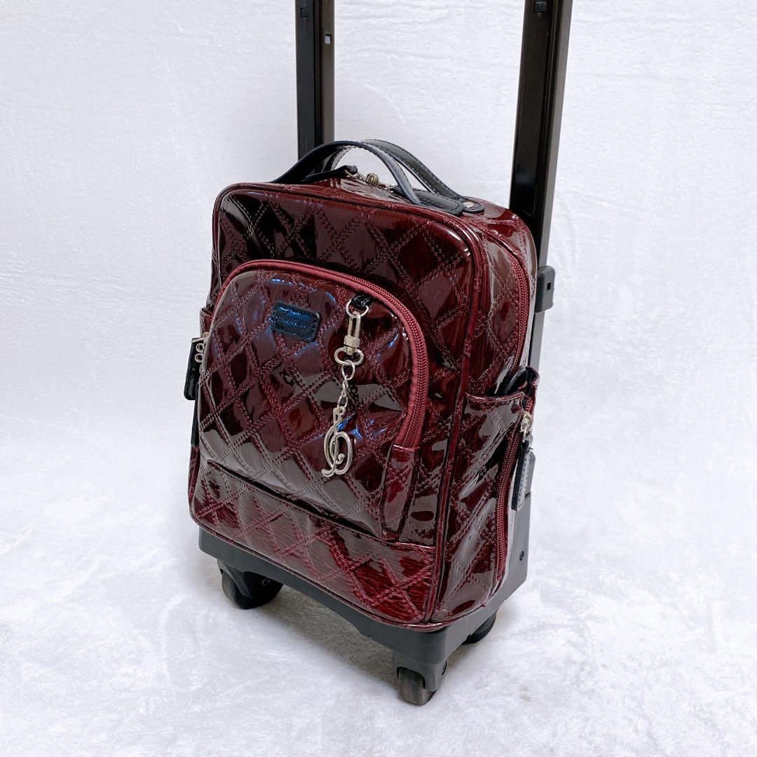 SWANY　エマイロ　エナメル　ショッピングカート　ボルドー　ストッパー付　４輪