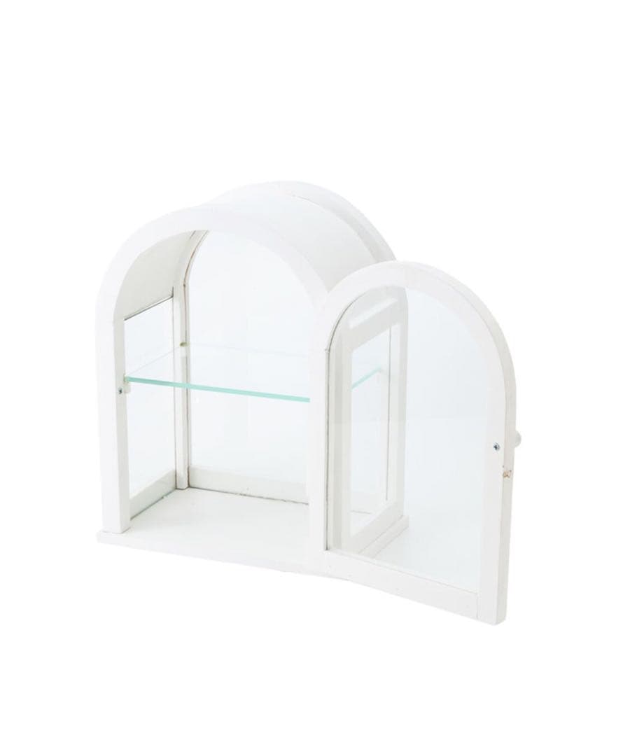 salut! サリュ アーチ型ガラスキャビネット Lunette ホワイト