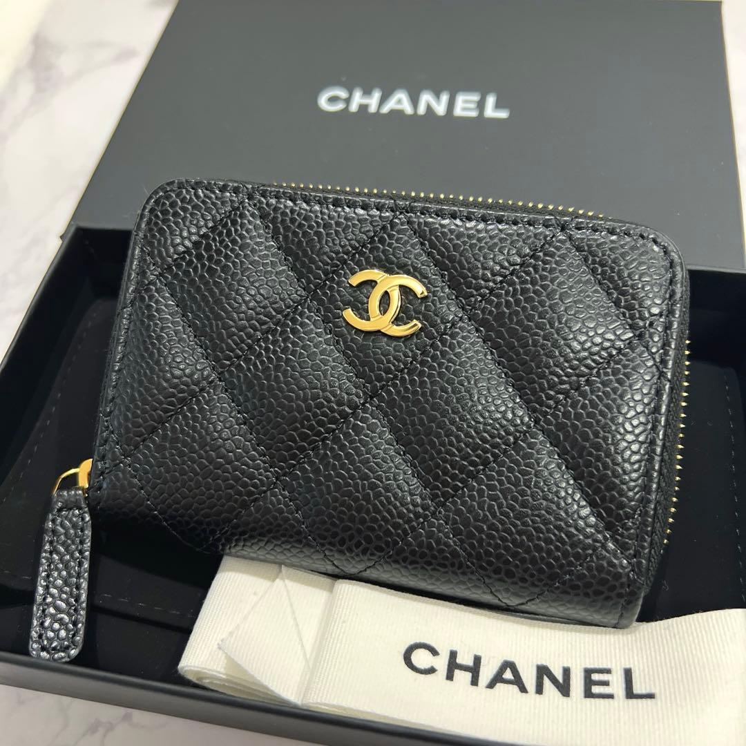 CHANEL クラシック ジップ パース キャビアスキン 財布 新品未使用