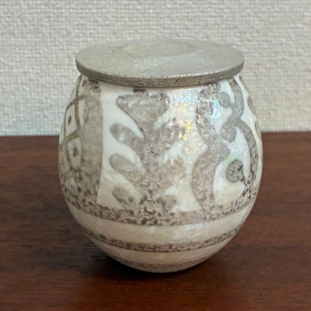 【値下げ】高橋朋子　薄器　蓋もの　茶道具　作家直筆共箱＆包布付き　未使用美品