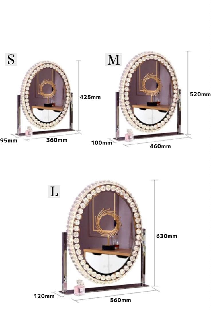 Francfranc ブリエ クリスタル女優ミラー