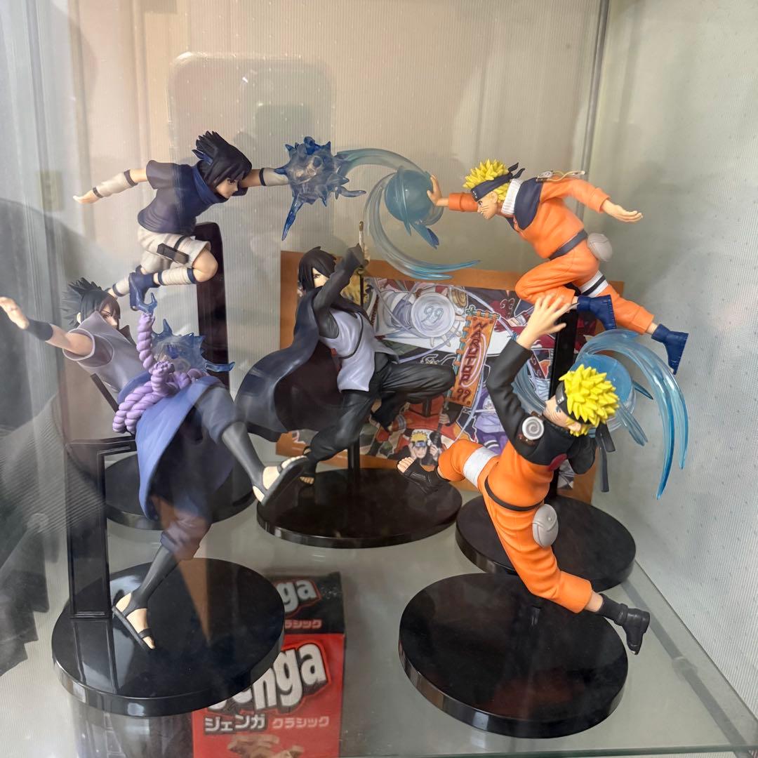 ナルトフィギュア5体セット&一番くじ　色紙