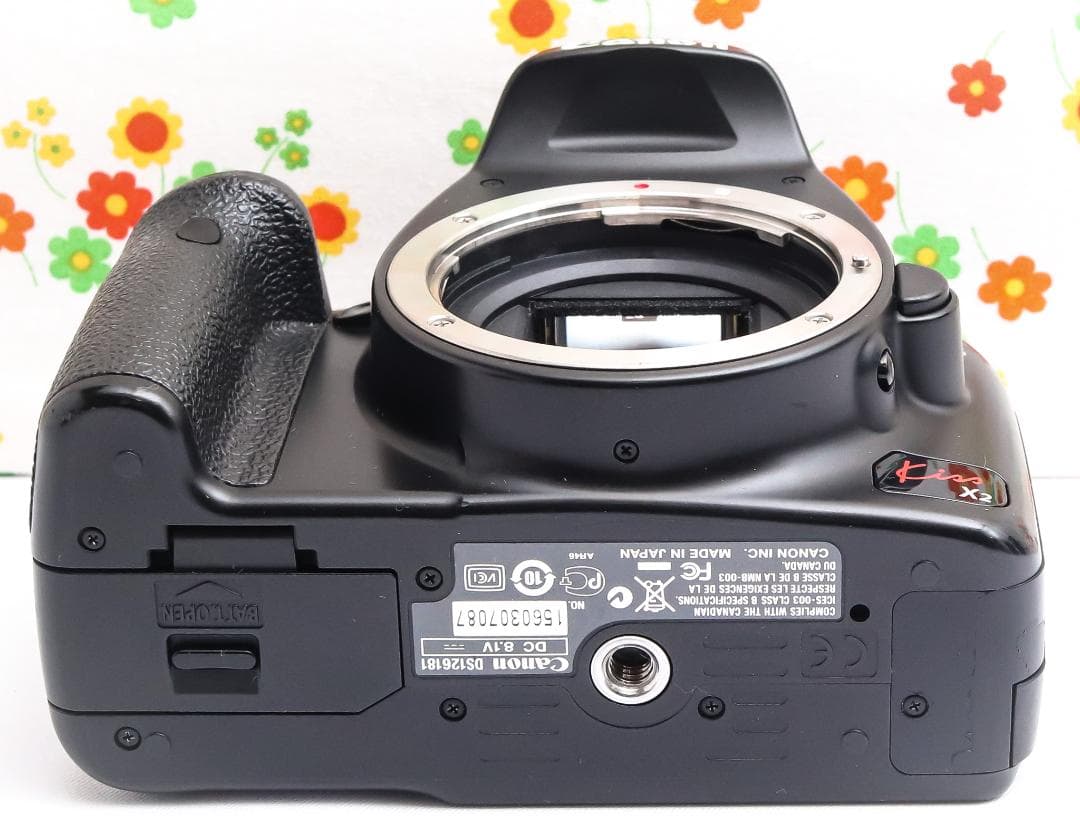 美品 キャノン Canon kiss x2☆スマホに転送☆お手軽一眼レフ♪