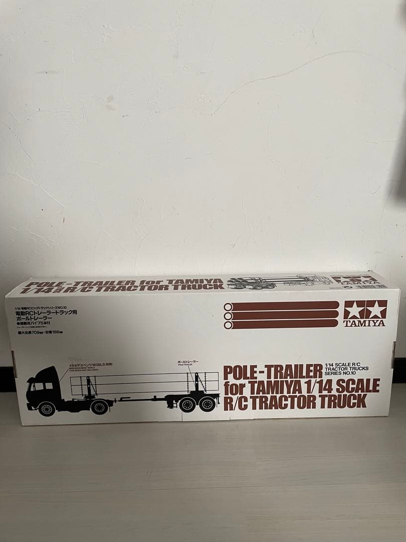 【未使用品】タミヤ 1/14 電動RC トレーラートラック用 ポールトレーラー