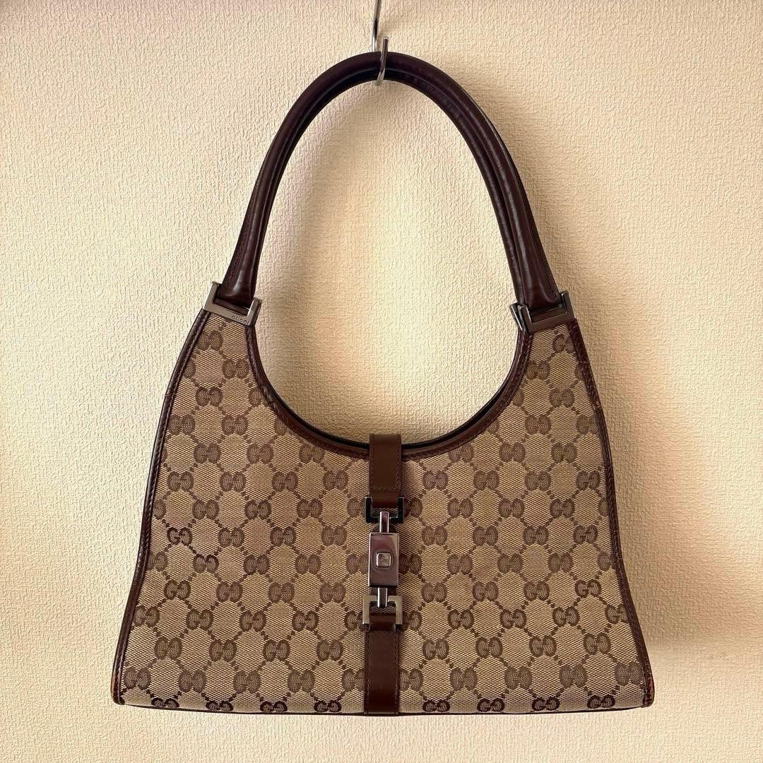 GUCCI ジャッキーショルダーバッグ キャンバス/レザー50108