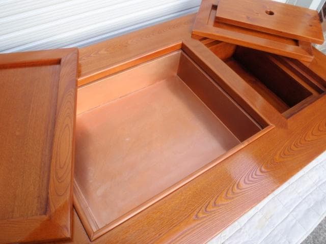 希少！新品♪120巾 欅 ケヤキ 長火鉢 囲炉裏テーブル 座敷机 検/鉄瓶