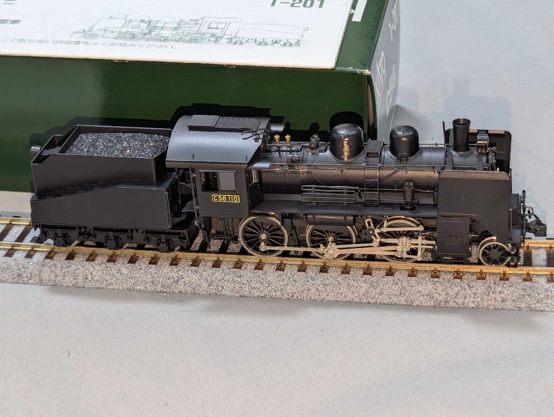 KATO　C56　蒸気機関車　【1-201】　HOゲージ　パーツ取付済み　②