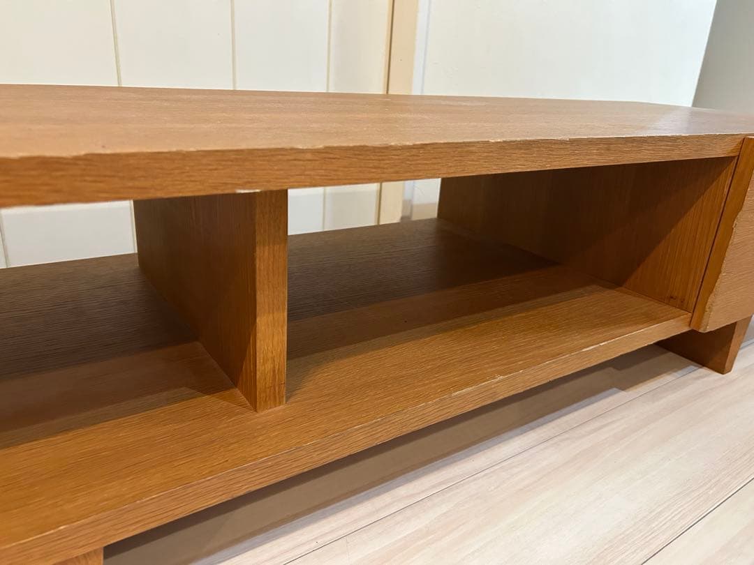 ブラウン木製テレビ台