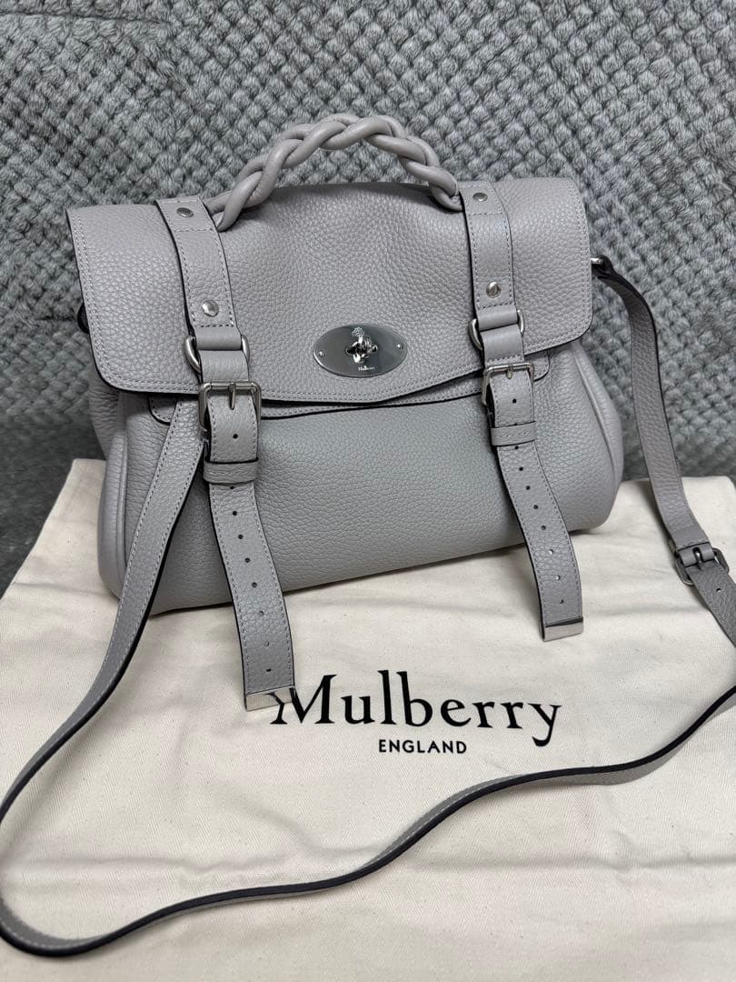 《新同品》MULBERRY マルベリー　アレクサ　ペールグレー　公式サイト完売色