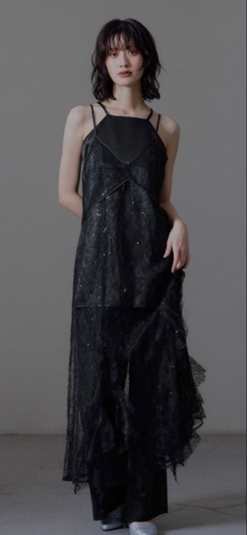 スパークルレースレディドレス　ブラック　Mサイズ　ANDRESD