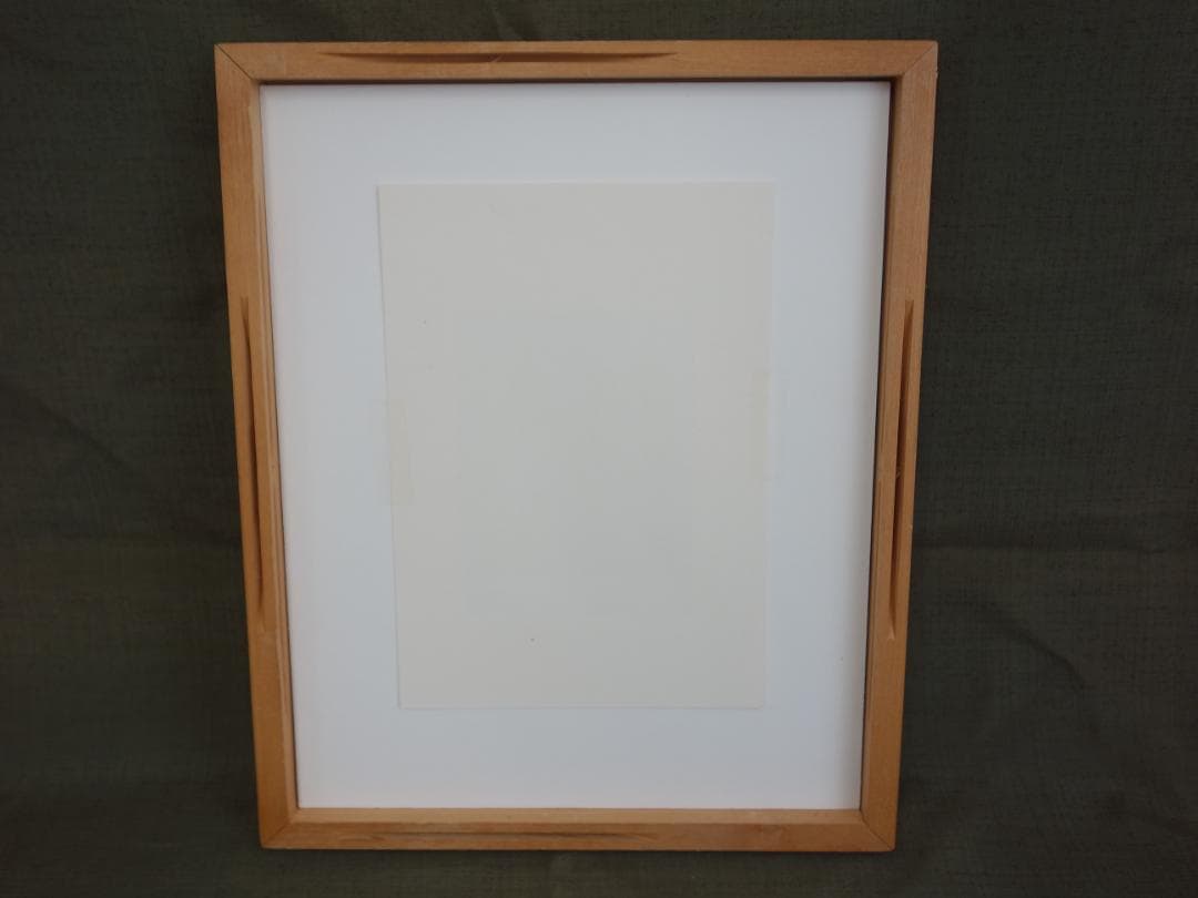 【中古】M▽木村光佑 版画 額縁 エディションナンバー 文楽6 (37901)