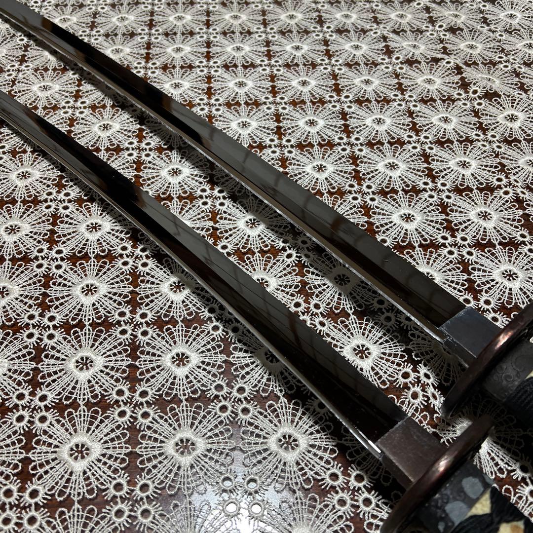 装飾刀　日本刀　武具　2本　飾り台付き　骨董品