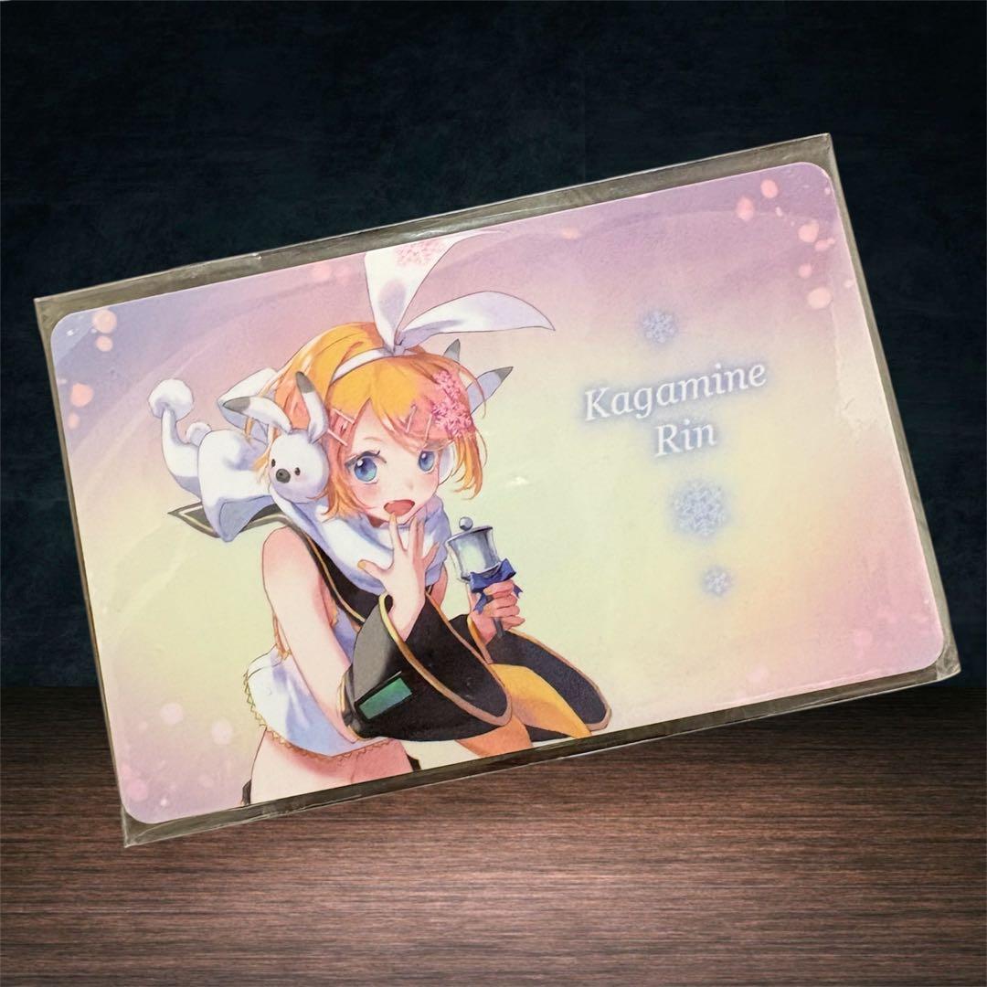 【レア】スカイタウン限定　鏡音リン　コレクションカード 雪ミク　超かわいい