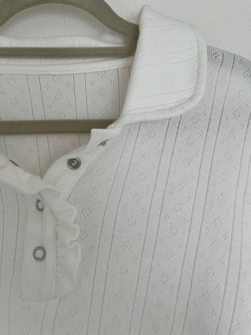 Fano Studios フリル ニット ポロシャツ