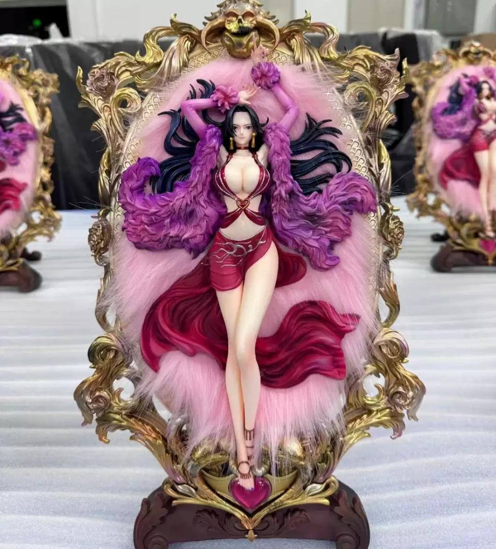 ワンピース ボア ハンコック 額縁 ガレージキット フィギュア 塗装済み完成品