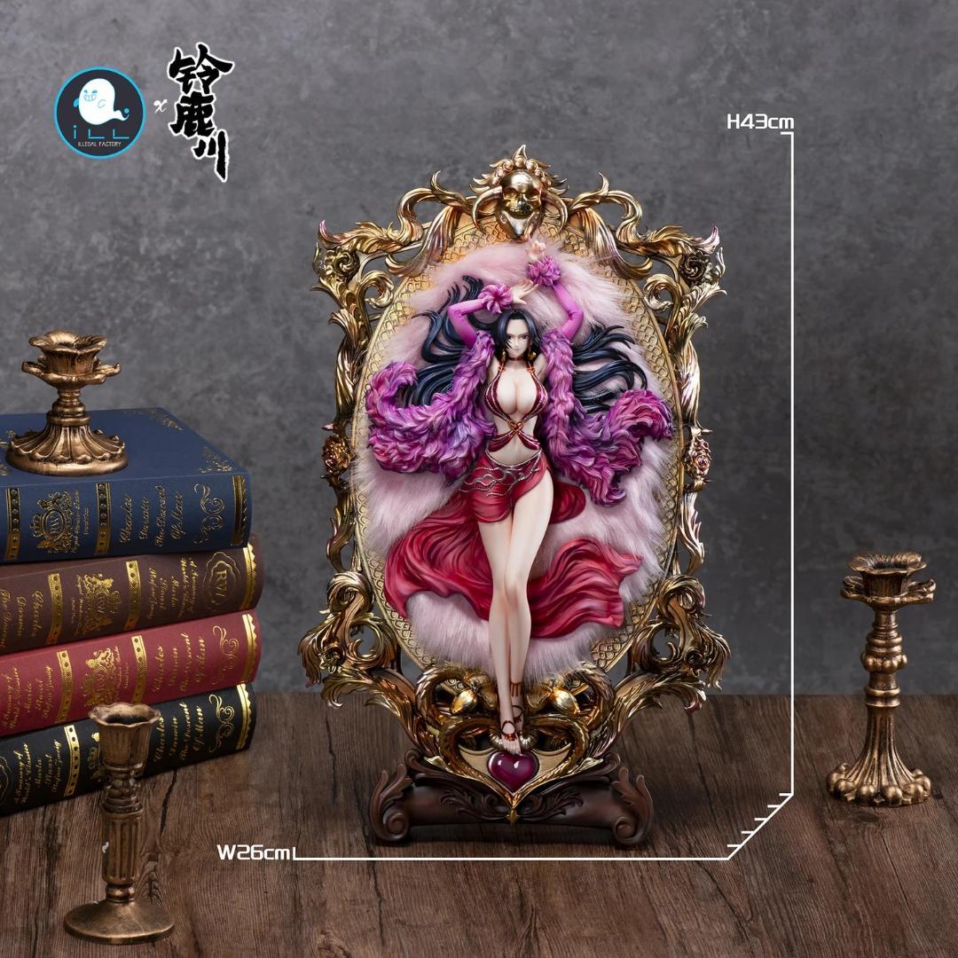 ワンピース ボア ハンコック 額縁 ガレージキット フィギュア 塗装済み完成品