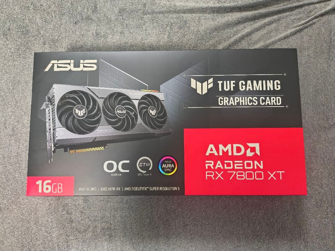 グラフィックボード・グラボ・ビデオカード ASUS TUF GAMING Radeon RX 7800 XT