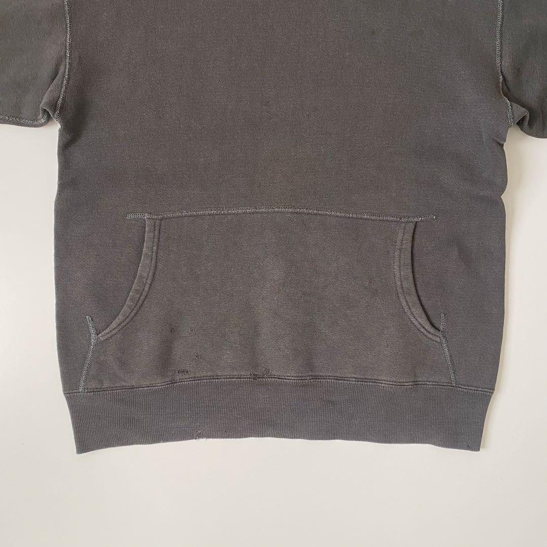 50-60s ヴィンテージスウェットフーディ フェードブラック