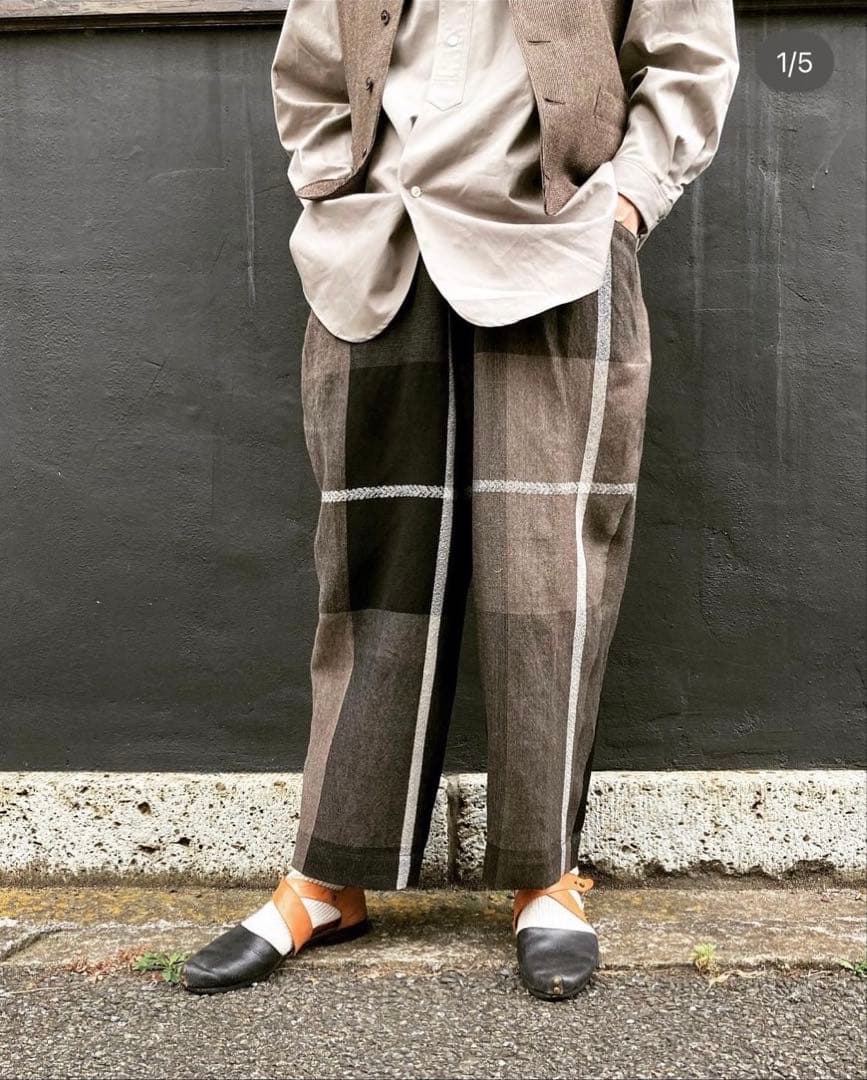 HAVERSACK ビッグチェックサルエルパンツ【新品】