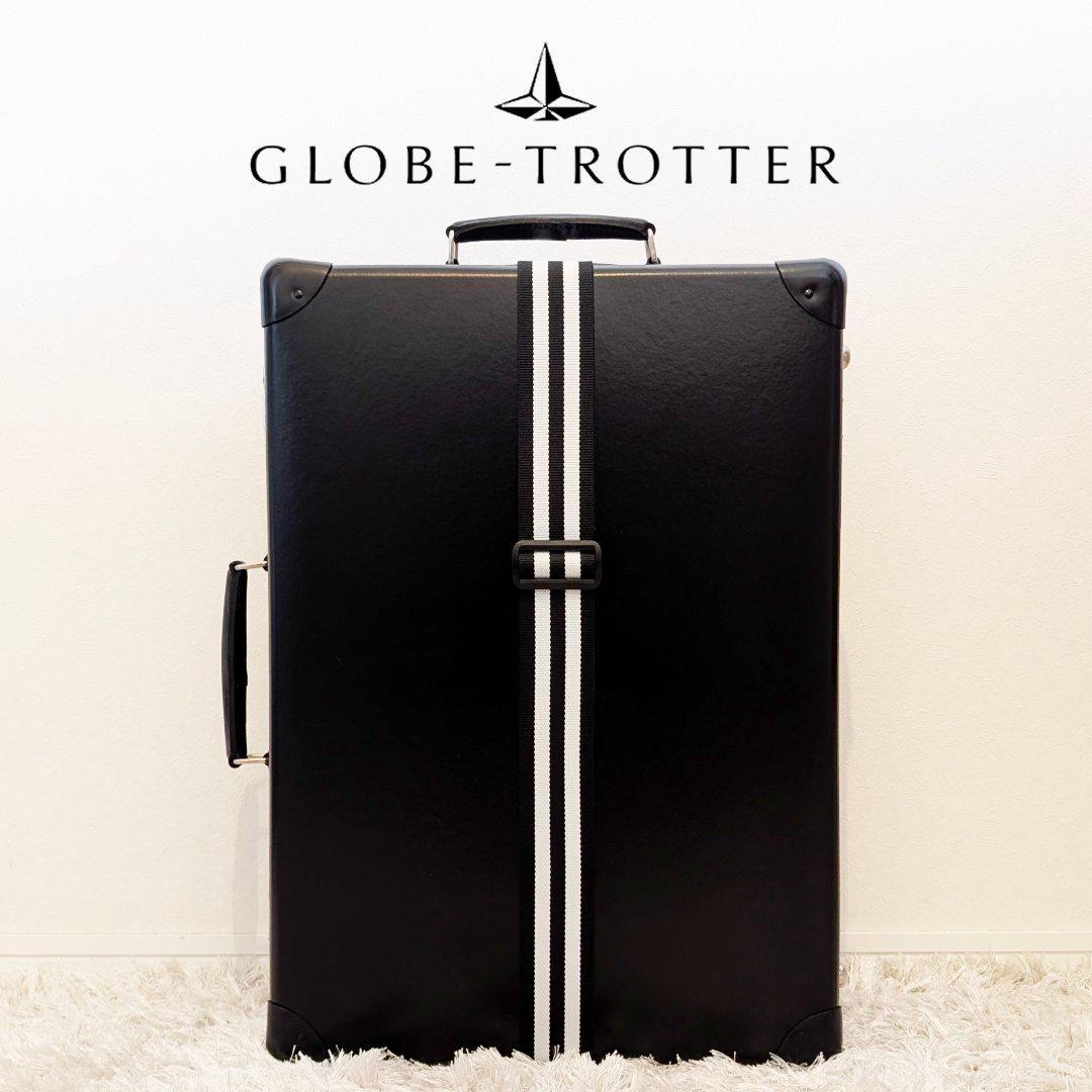 美品★グローブトロッター２輪／21インチ３５Ｌ中古トロリースーツケース鍵ベルト付