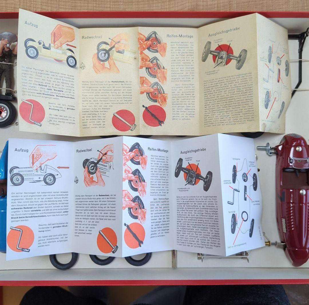 【希少！】シュコー メルセデスベンツとアウトウニオンの2台+フィギュア6体セット