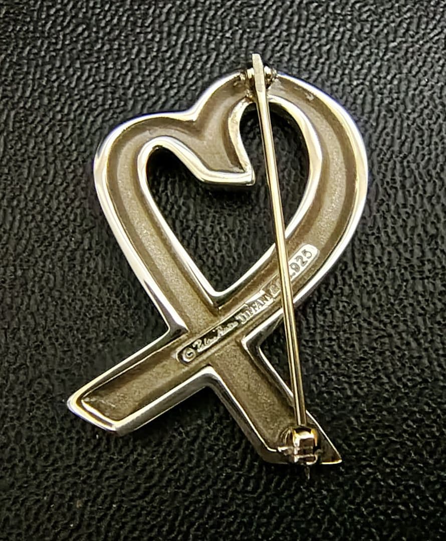 ティファニー　パロマ・ピカソ　ラビングハート　ブローチ　シルバー　925