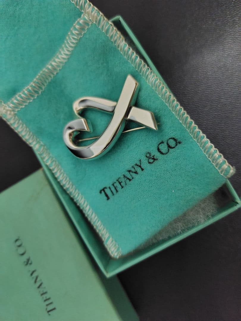 ティファニー　パロマ・ピカソ　ラビングハート　ブローチ　シルバー　925