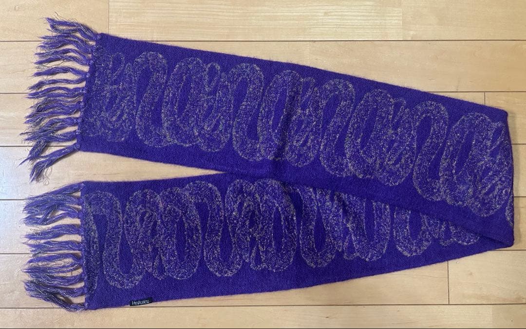 Hysterics スネーク ループ 蛇 紫 マフラー フリンジ付き