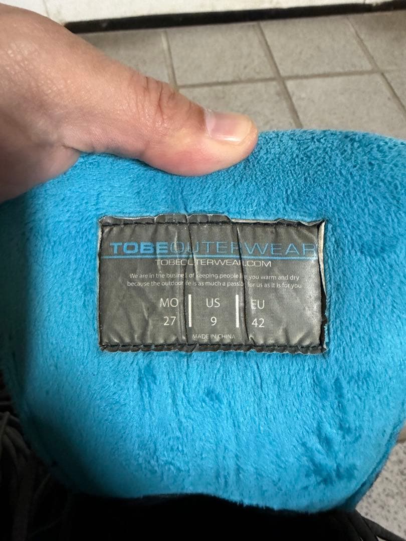 TOBE スノーモービルブーツ US 9 ブラック/ブルー