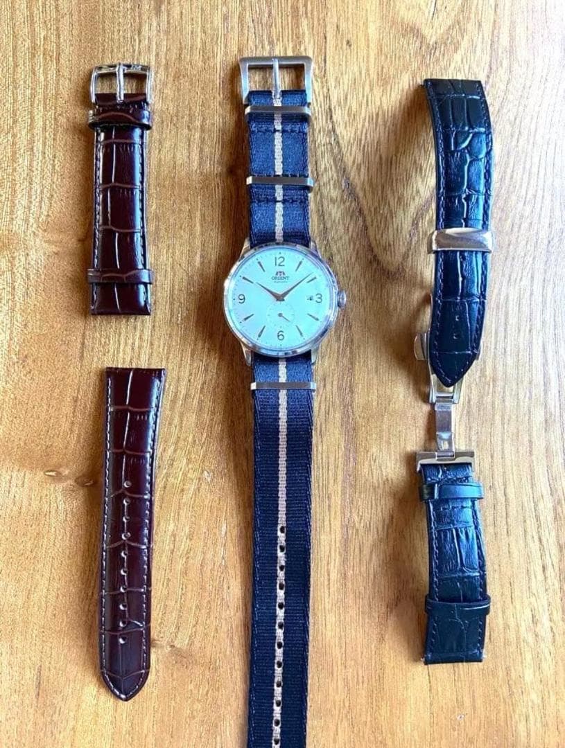 ORIENT バンビーノ 自動巻 スモセコ F622-UAA0【美品】