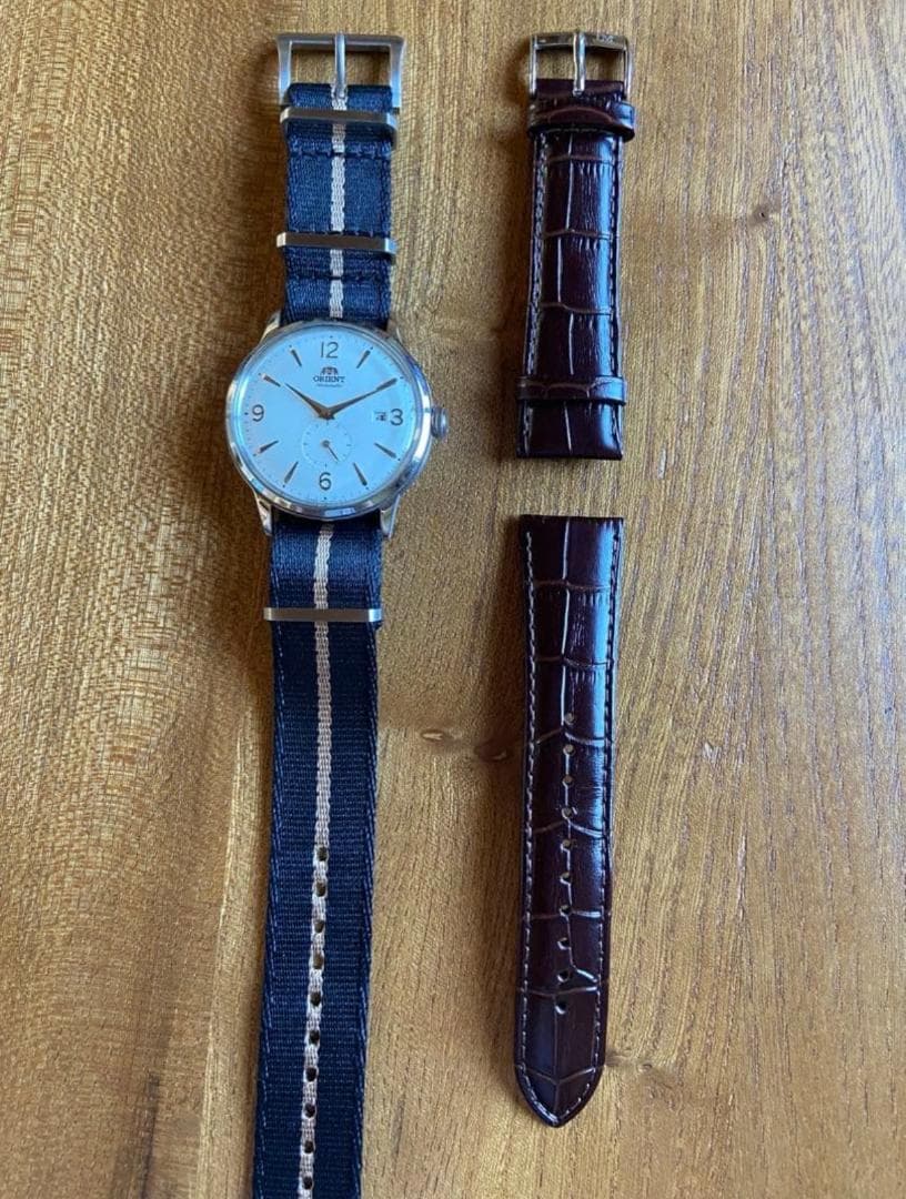 ORIENT バンビーノ 自動巻 スモセコ F622-UAA0【美品】